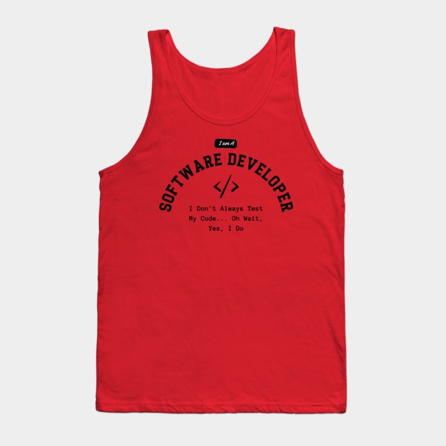 Proud Software Developer Tee - Embrace Expertise Tank Top by Hepi Mande